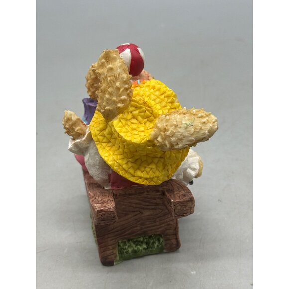 K'S Collection Handcrafted Resin Bunny Figurine Yellow Purple Dress Ball READ - Picture 3 of 7